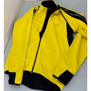 Gore Bike wear Jacket Men's XL Windstopper Soft Shell Cycling Removable Sleeves